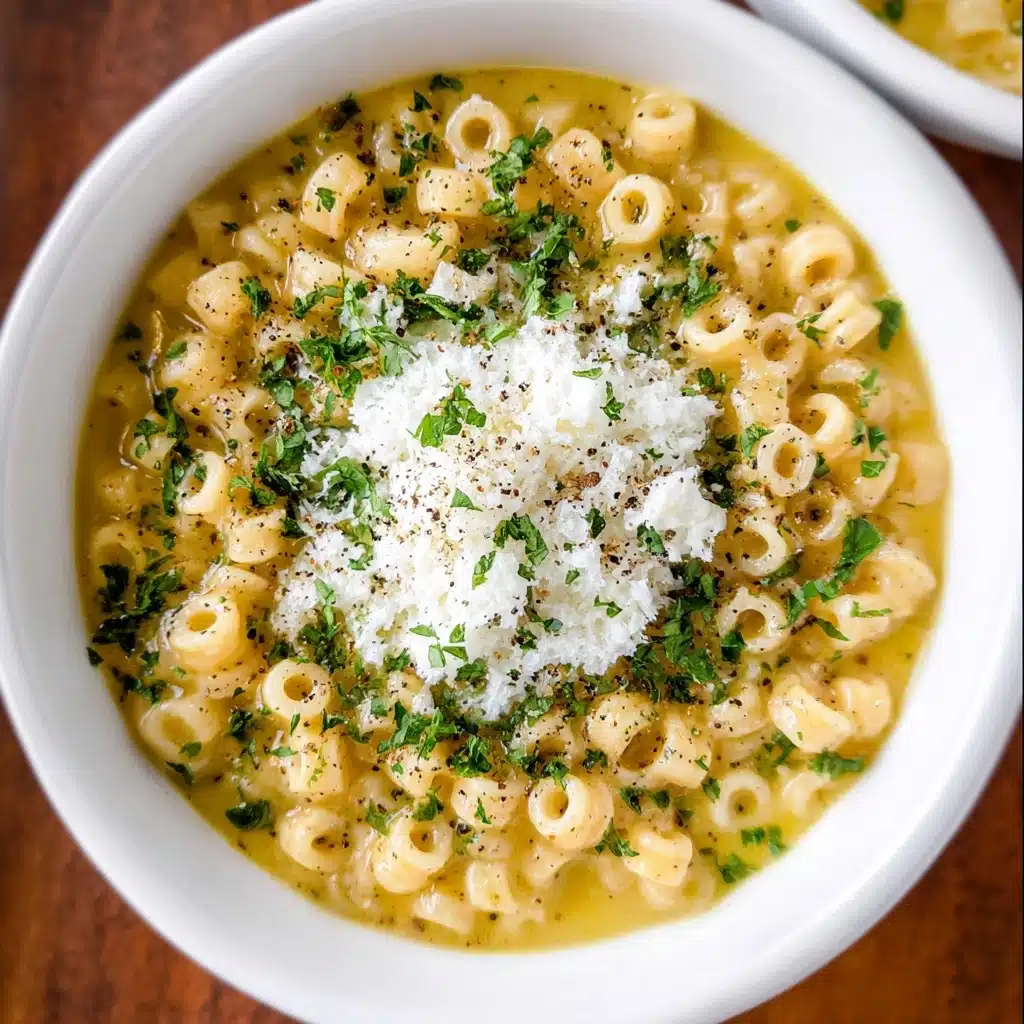 Parmesan Pasta Soup Recipe - Recipe Image