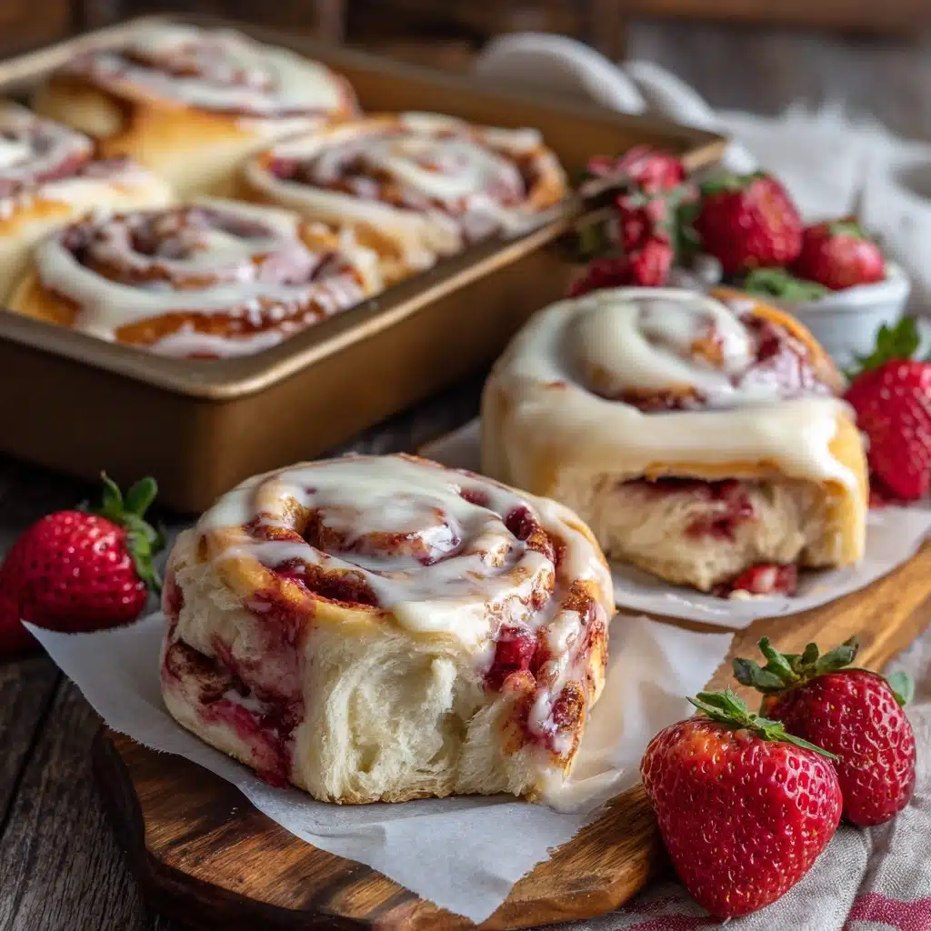 Strawberry Cheesecake Cinnabon Rolls Recipe - Recipe Image