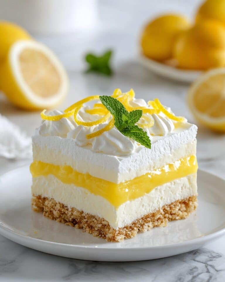 Lemon Layered Meringue Dessert Recipe