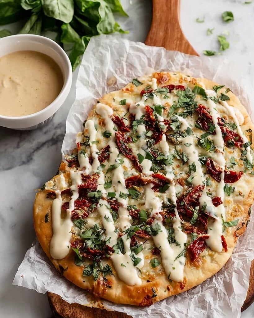 Quick Sun Dried Tomato Flatbread Recipe