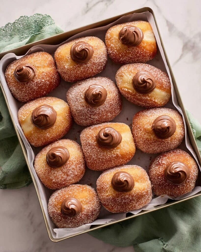 Milk Bread Nutella Donuts Recipe