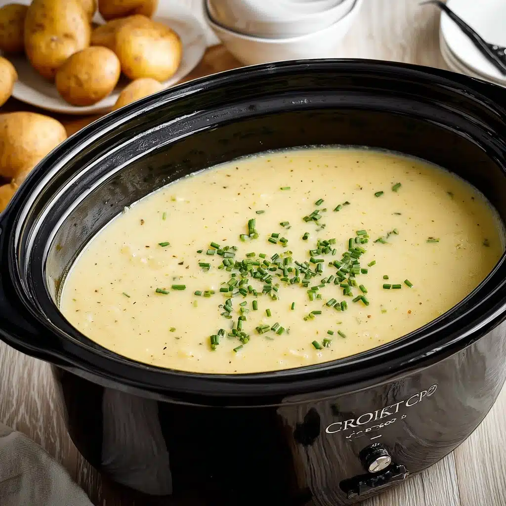 Slow Cooker Potato Leek Soup Recipe