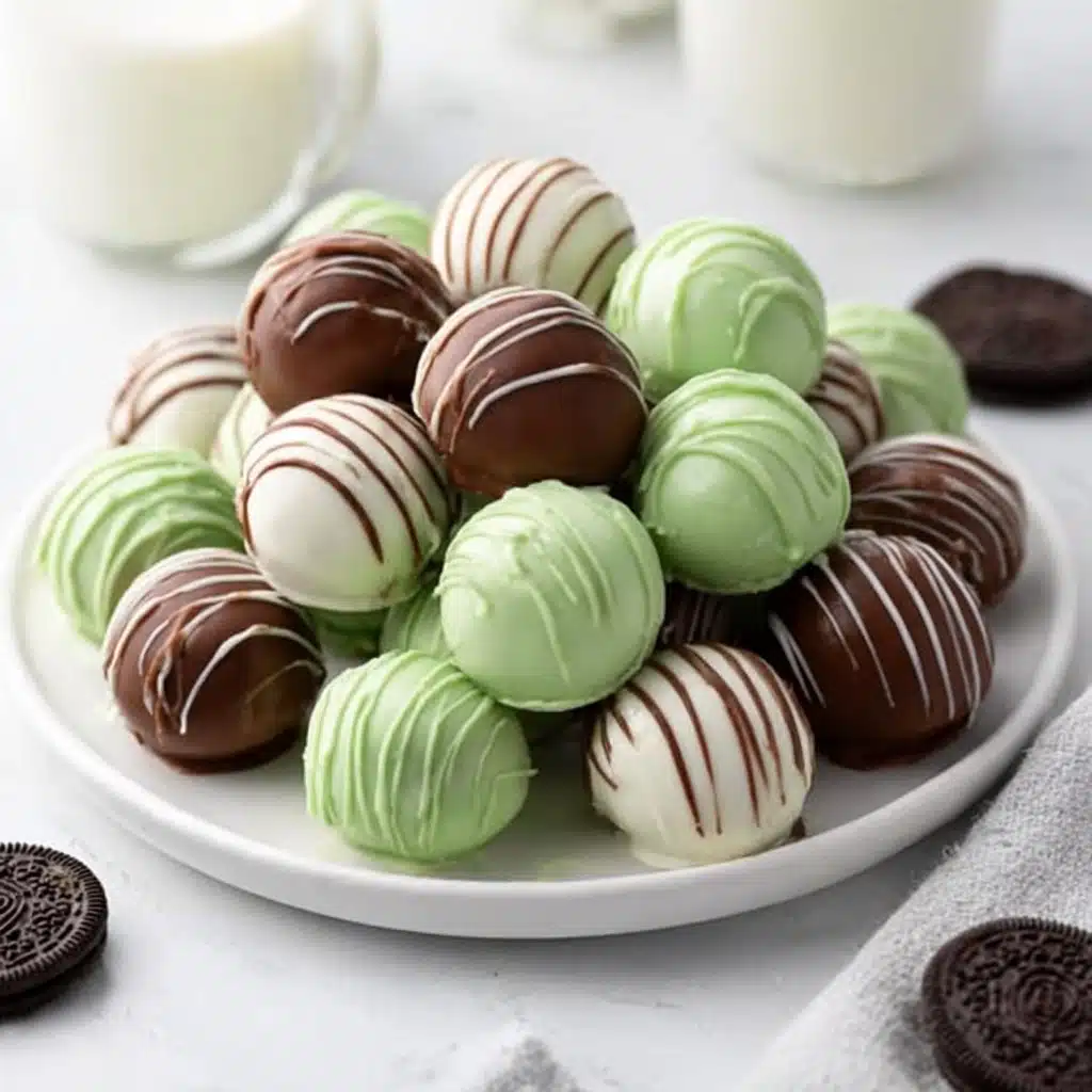 Creamy Andes Mint Chocolate Truffles Recipe - Recipe Image