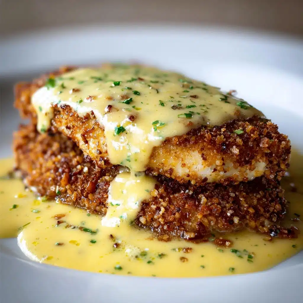 Pretzel Chicken Mustard Cheddar Sauce Recipe to Savor Today Recipe - Recipe Image