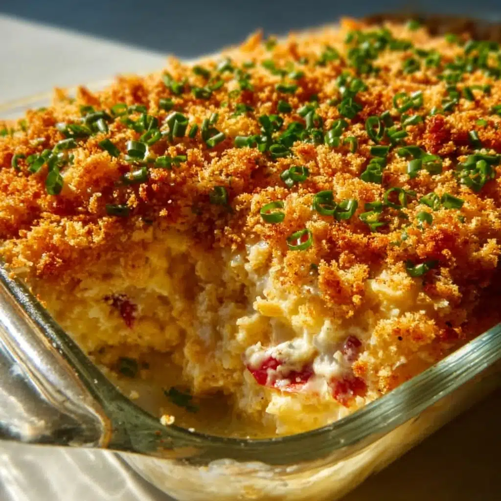 Spicy Southern Cheesy Chicken Spaghetti Casserole Delight Recipe - Recipe Image