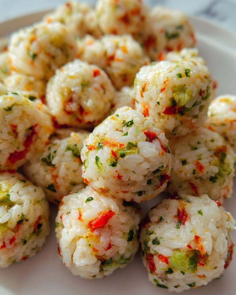 Veggie Rice Balls Recipe