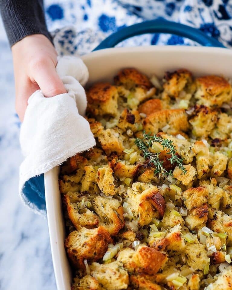 Seriously Good Vegetarian Stuffing with Fresh Herbs Recipe