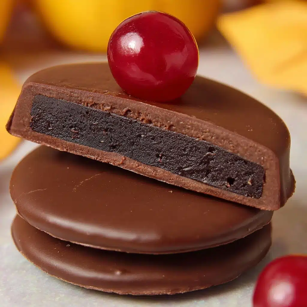 Dark Chocolate Covered Cranberry Sauce Bites Recipe - Recipe Image