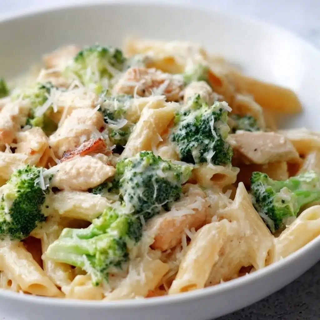 Chicken and Broccoli Penne Alfredo Recipe - Recipe Image
