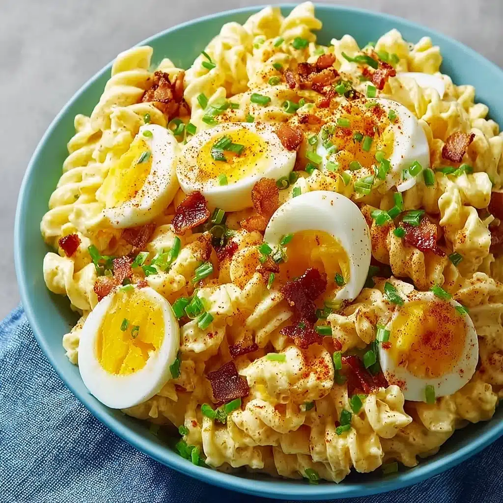 Deviled Egg Pasta Salad Recipe - Recipe Image