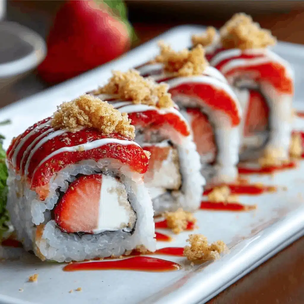 Strawberry Shortcake Sushi Roll Dessert Recipe