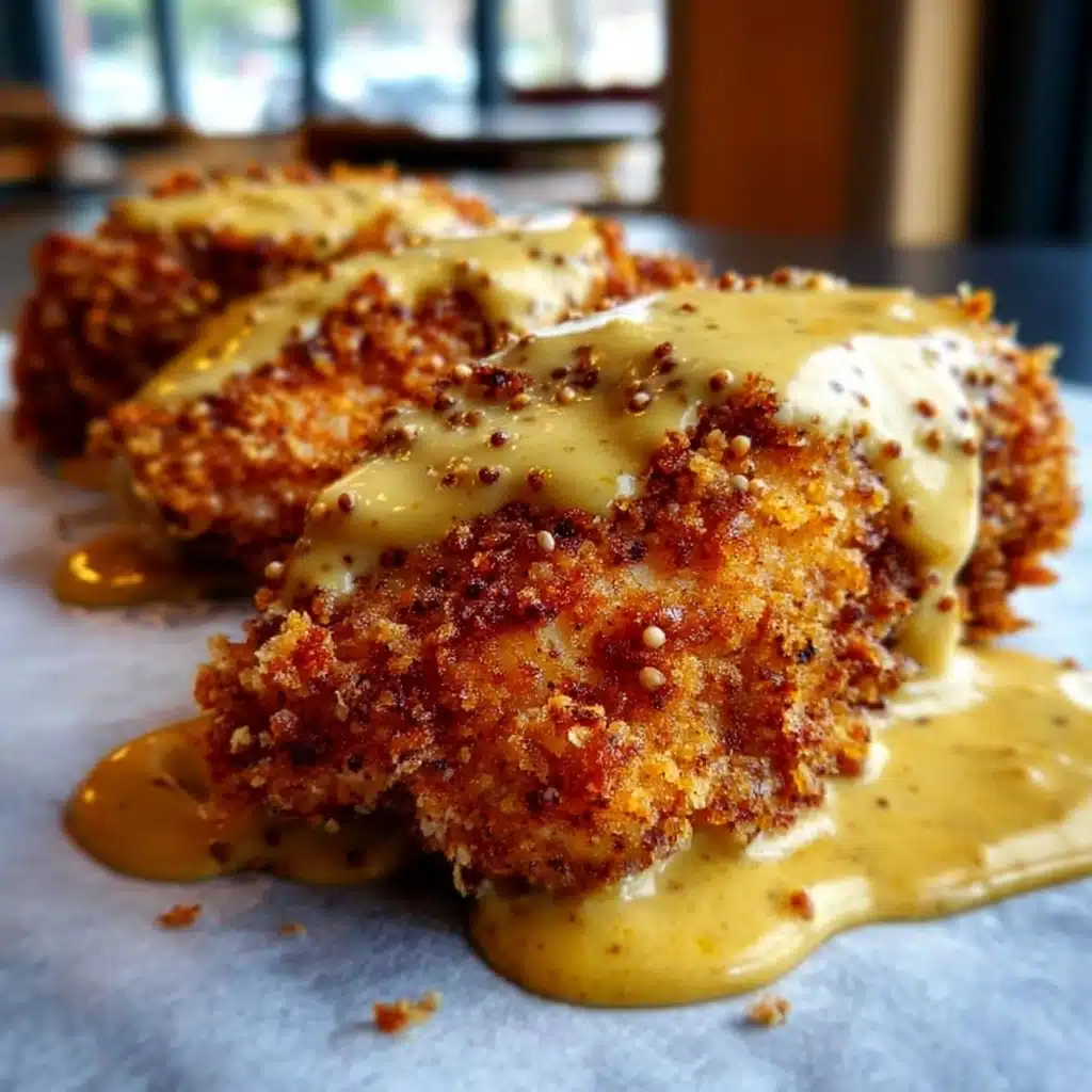 Pretzel Chicken Mustard Cheddar Sauce Recipe to Savor Today Recipe - Recipe Image