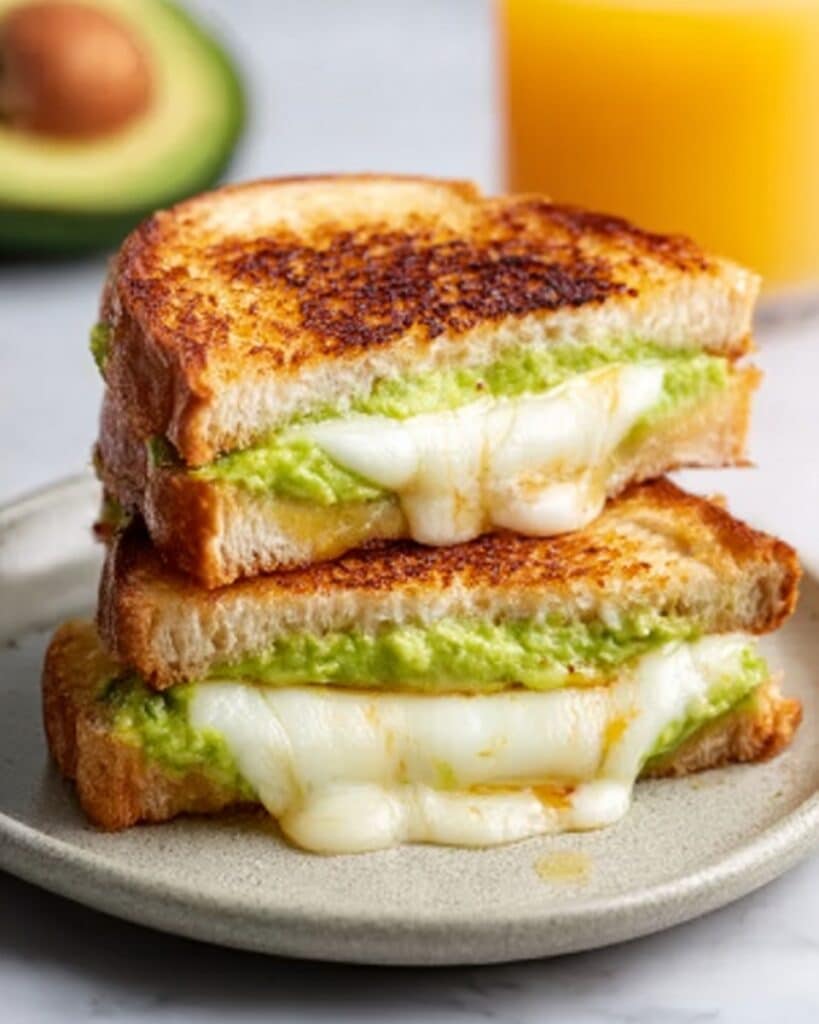 Creamy Avocado Grilled Cheese Sandwich Recipe