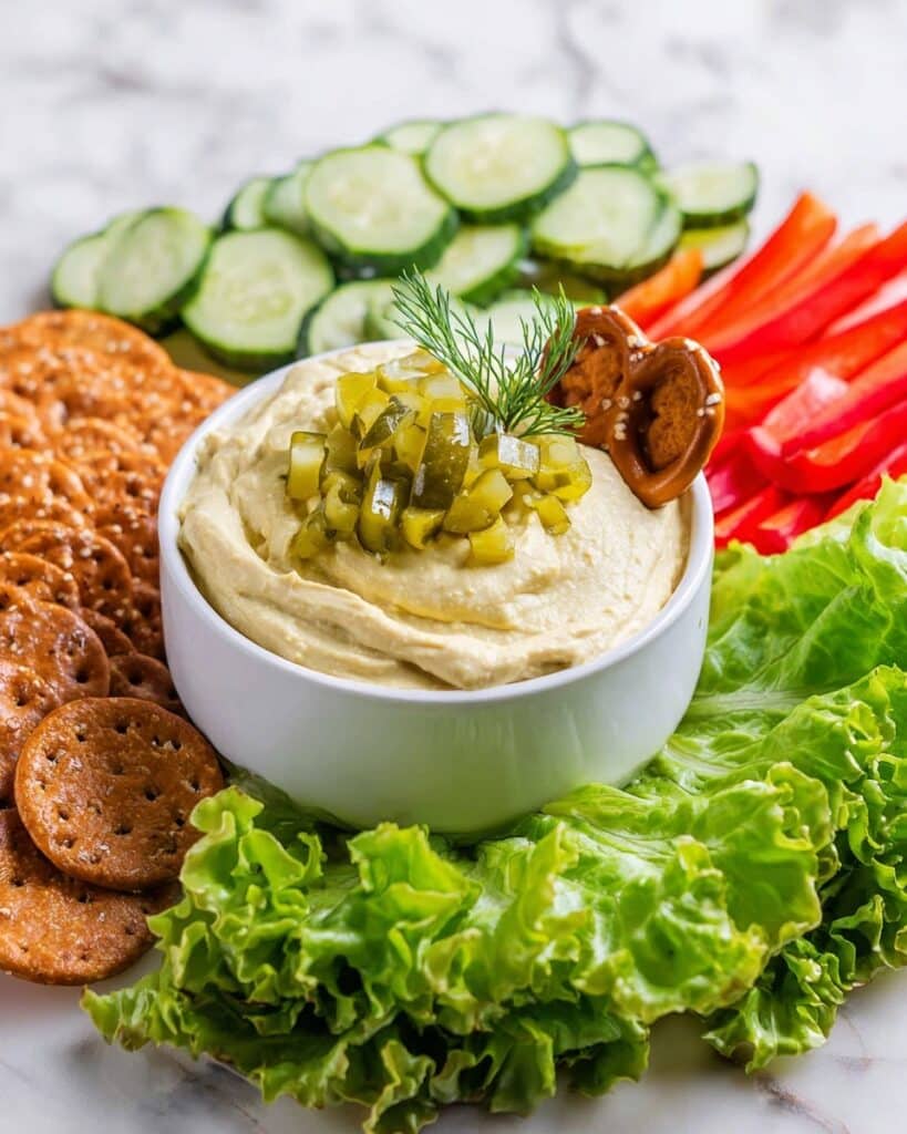 Dill Pickle Hummus Recipe