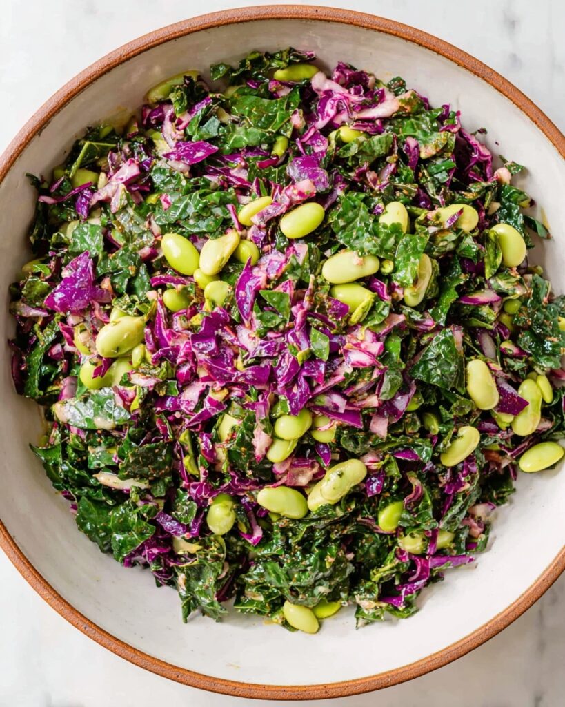 Miso Bowl with Roasted Kale, Cabbage, Edamame, and Soba Noodles Recipe