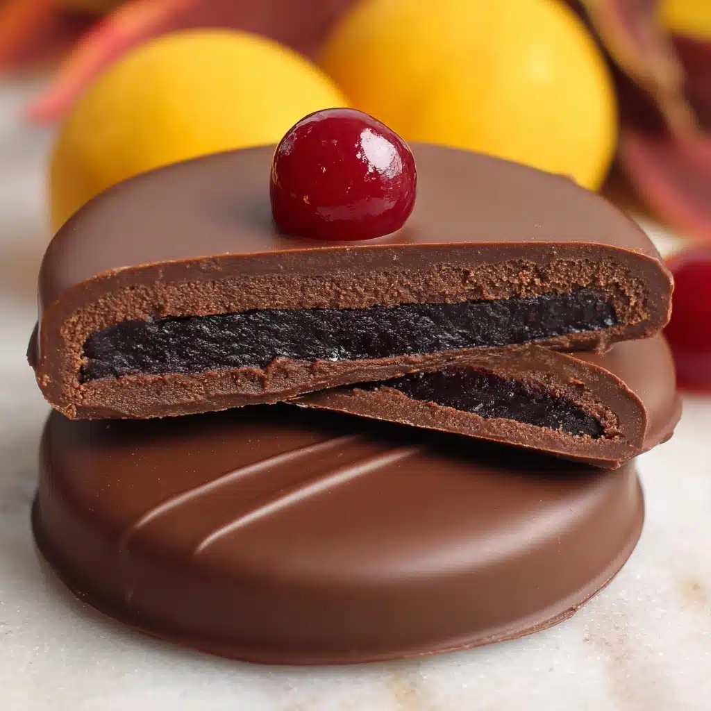 Dark Chocolate Covered Cranberry Sauce Bites Recipe - Recipe Image