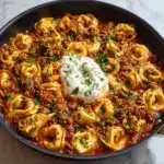 Cheesy Beef Enchilada Tortellini Recipe