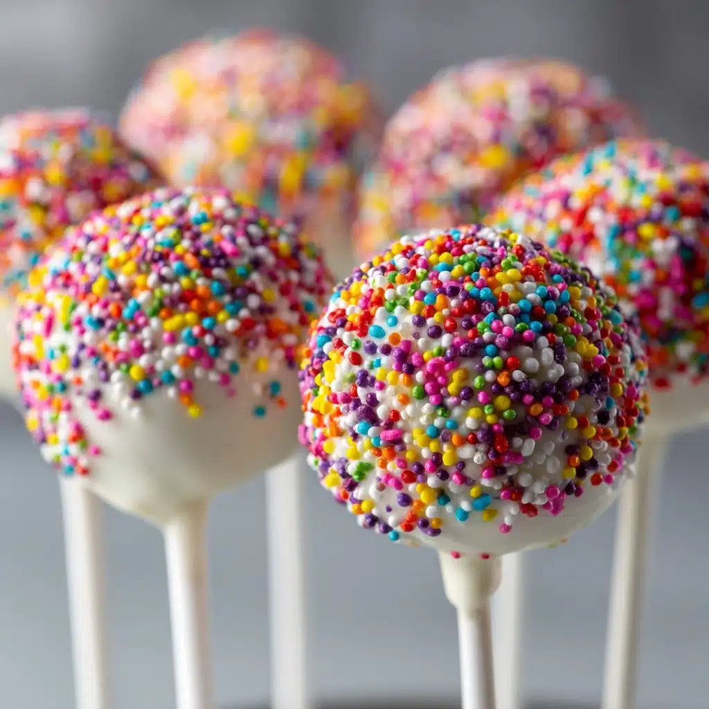 Rainbow Sprinkle Cake Pops Recipe - Recipe Image