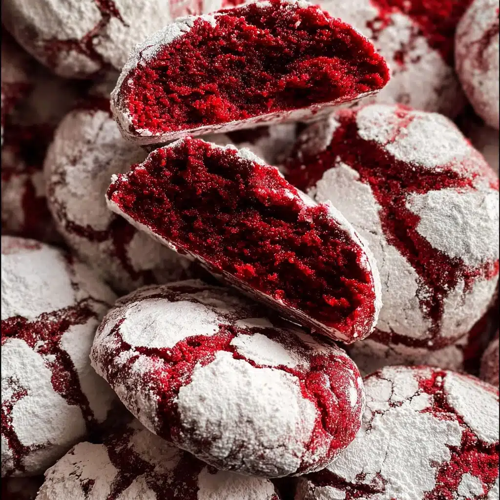 Red Velvet Crinkle Cookies Recipe - Recipe Image