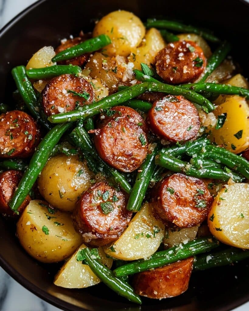 Crockpot Kielbasa and Green Beans Recipe