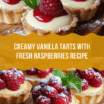 Vanilla Cream Tarts with Fresh Raspberries Delight Recipe