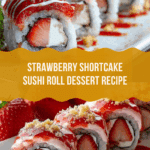 Strawberry Shortcake Sushi Roll Dessert Recipe