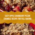 The recipe that I'm sharing with you today is adapted from Joy's Pear Cranberry Pecan Crumble from her book and includes changes to suit my tastes Recipe