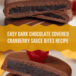Dark Chocolate Covered Cranberry Sauce Bites Recipe