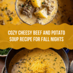 Cheesy Beef and Potato Soup Recipe