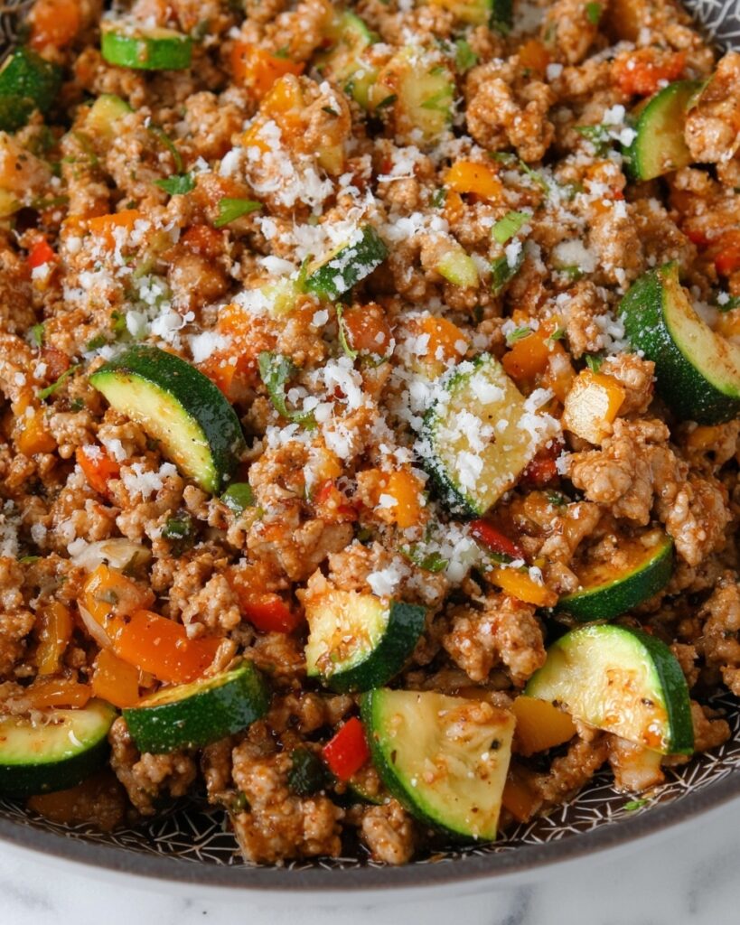 Italian Ground Turkey & Veggie Skillet Recipe