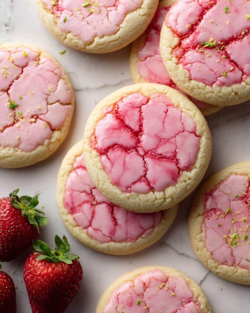 Double Strawberry Sugar Cookies Recipe