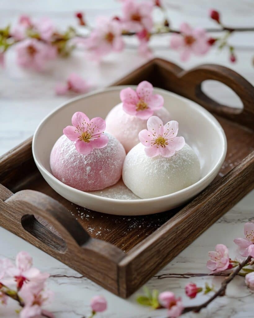 Easy Sakura Cherry Blossom Mochi Recipe