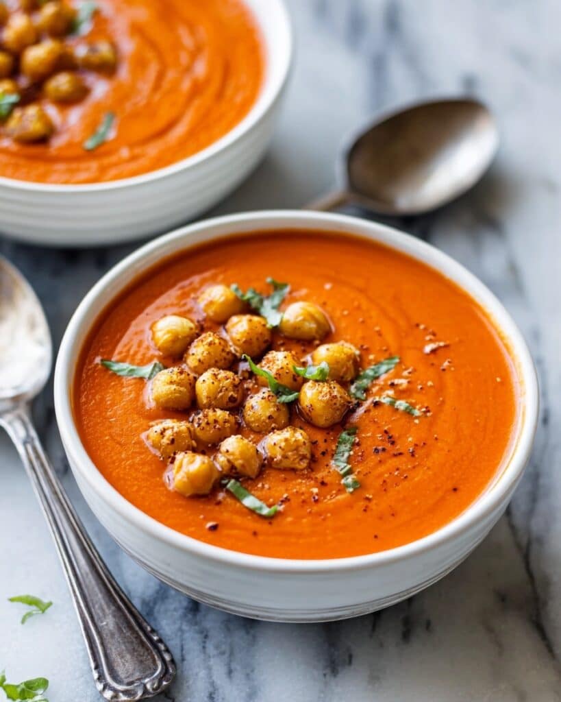 Chickpea Tomato Soup Recipe