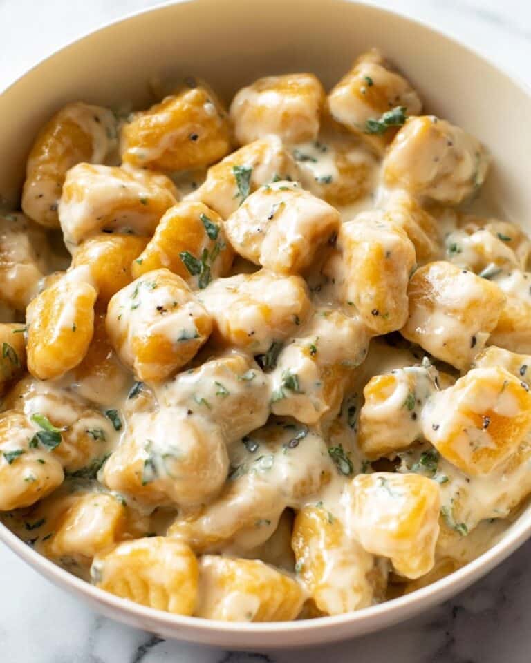 3 Ingredient Pumpkin Gnocchi with Brown Butter Garlic Sage Sauce Recipe