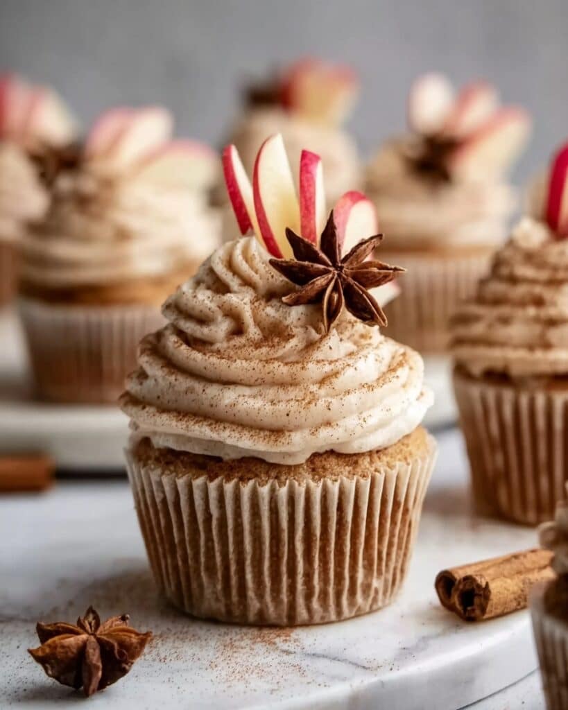 Cinnamon Apple Cider Cupcakes Recipe