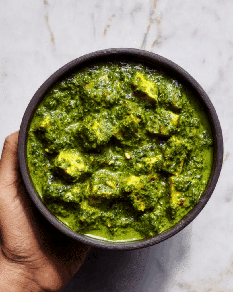 Palak Tofu Curry with Coconut Cream Recipe