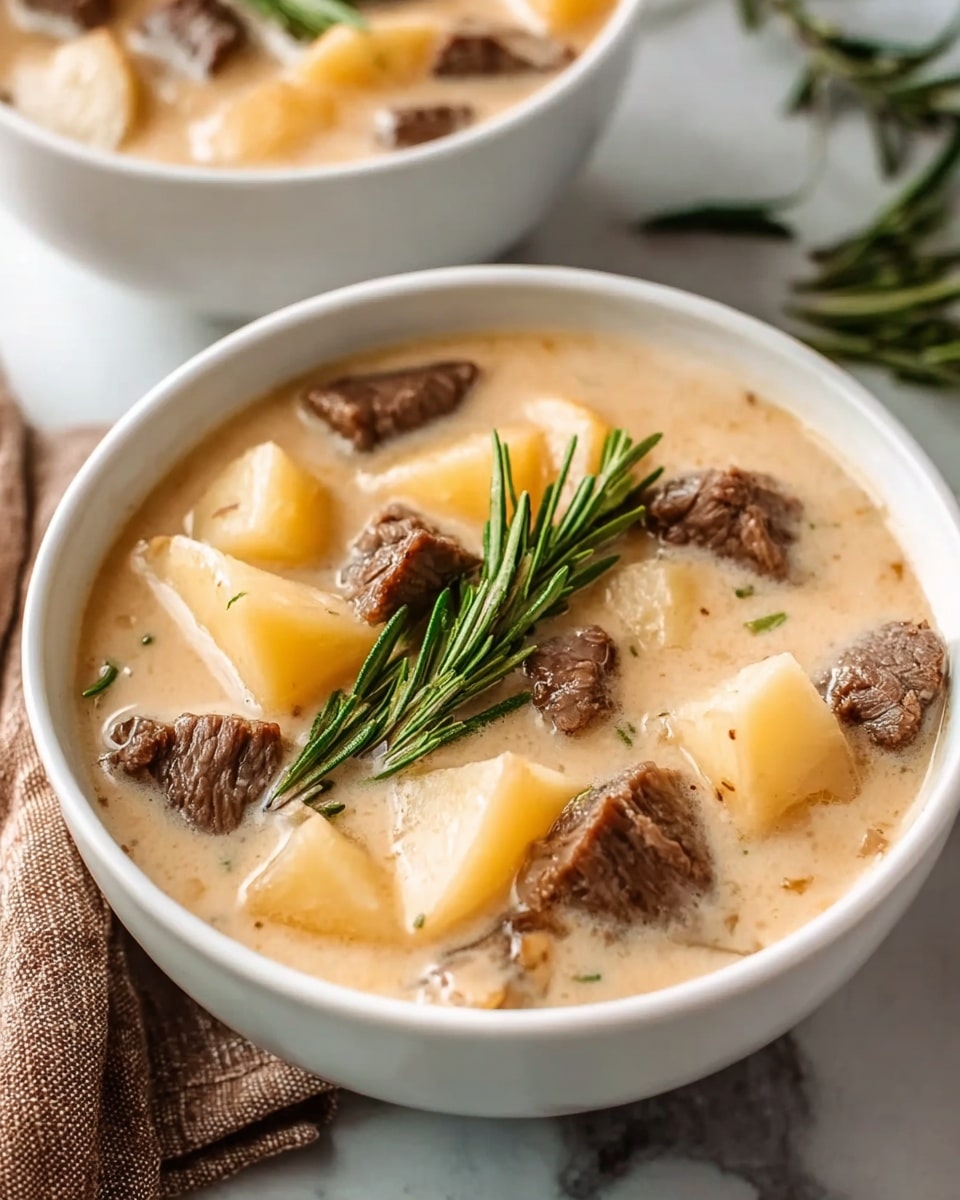 Creamy Steak and Potato Soup Recipe