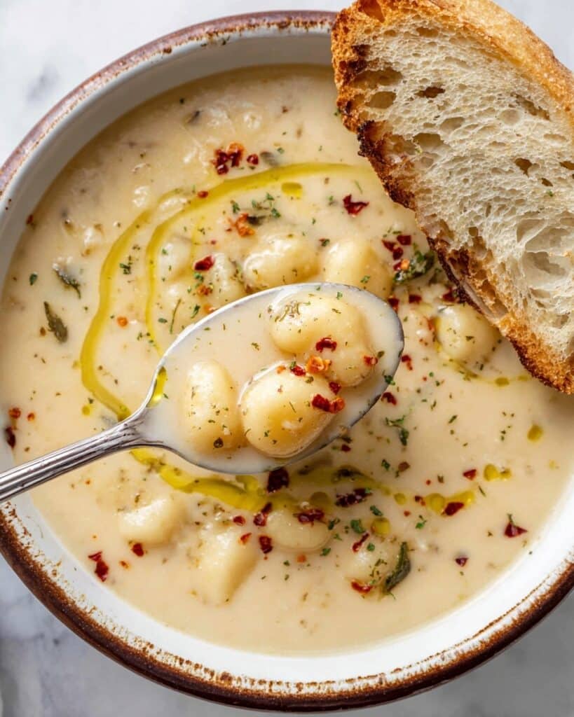 Vegan Garlic Chickpea Soup Recipe