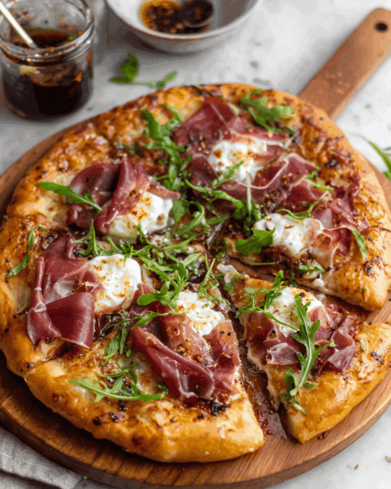 Prosciutto and Honey Burrata Pizza Recipe