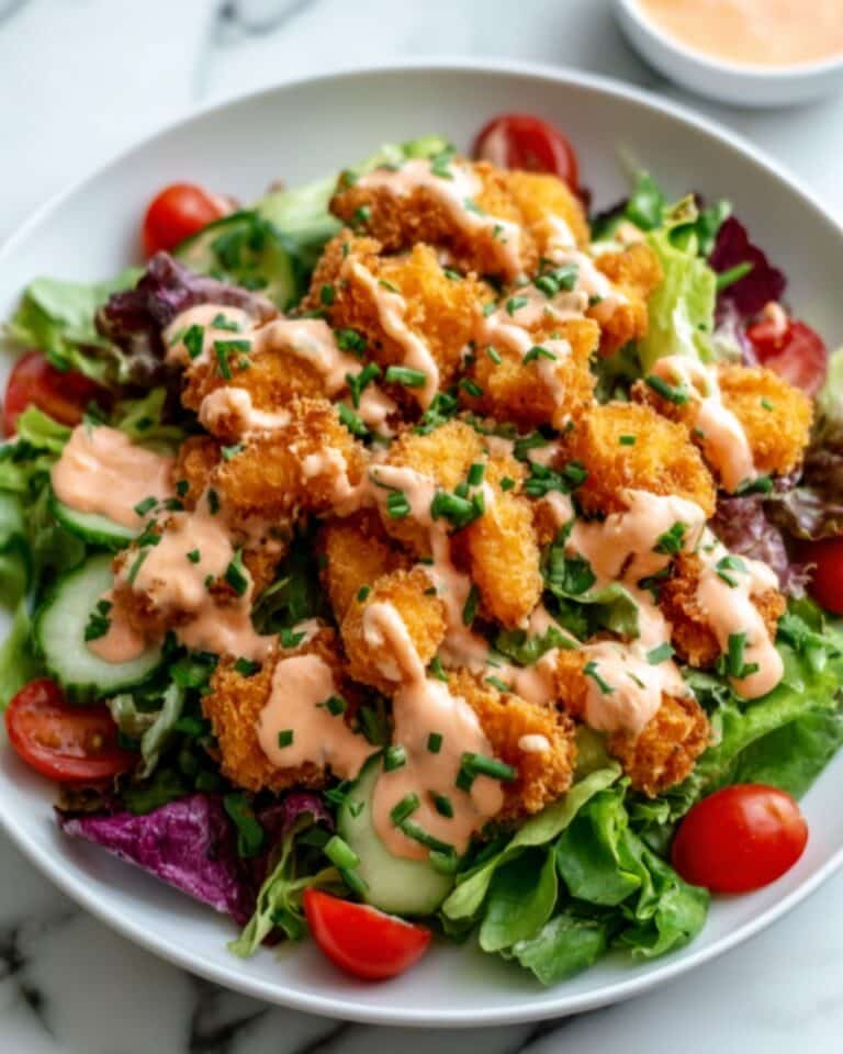 Buffalo Ranch Crispy Chicken Salad Recipe