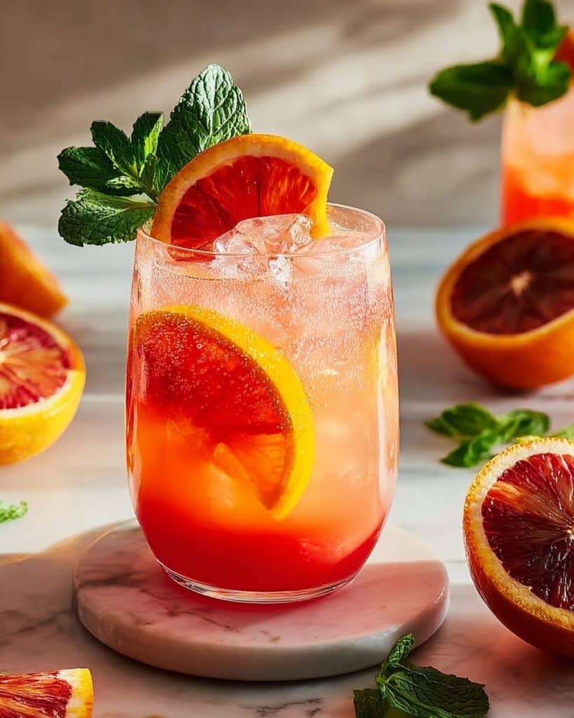 Blood Orange Mocktail Spritzer Recipe