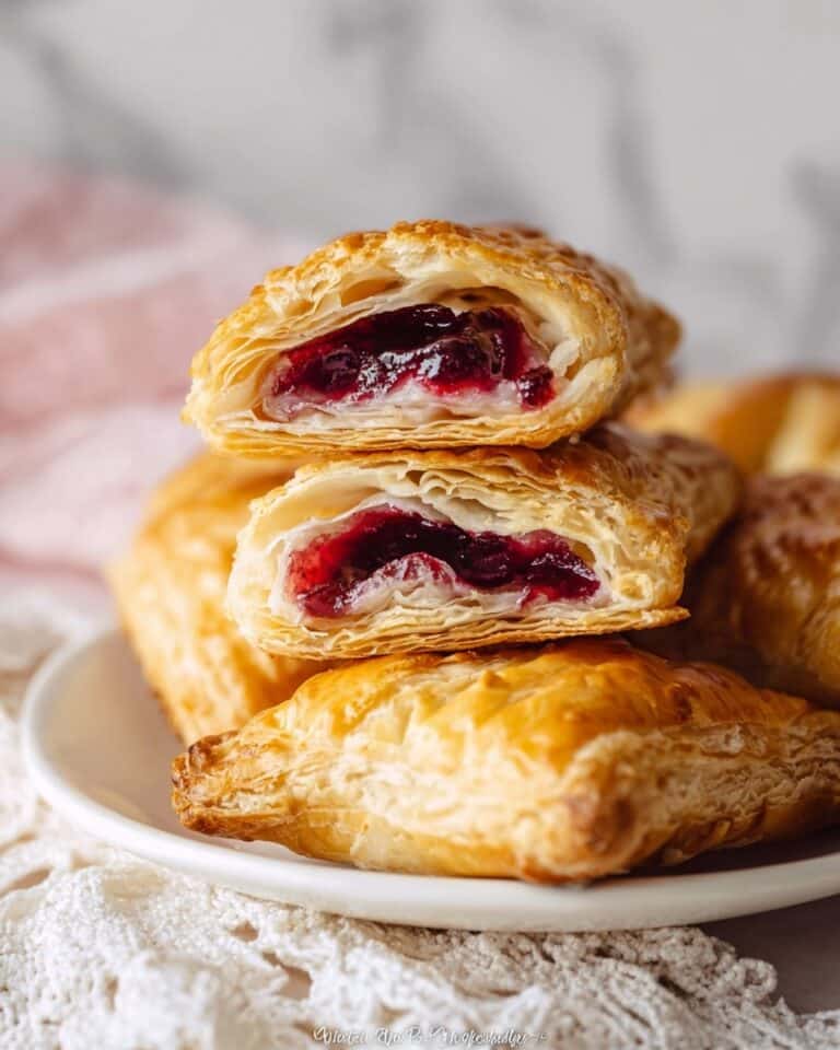Cherry Turnovers with Puff Pastry Recipe