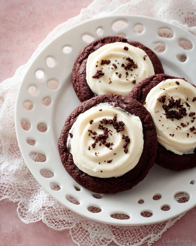 Red Velvet Cookies with Cream Cheese Frosting Recipe