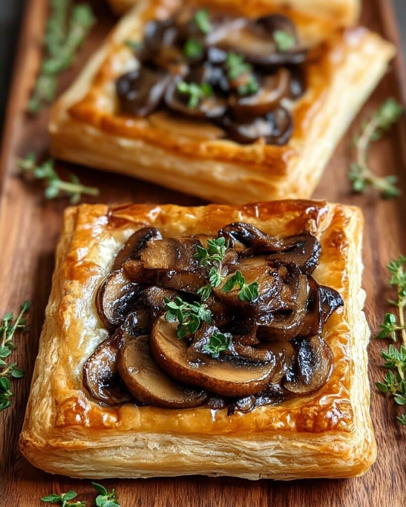 Mushroom Puff Pastry Tarts Recipe
