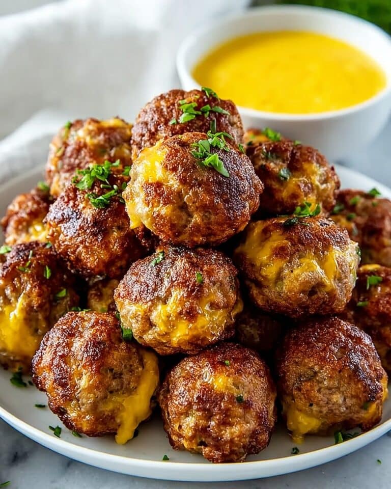 Keto Sausage Balls with Cream Cheese Recipe