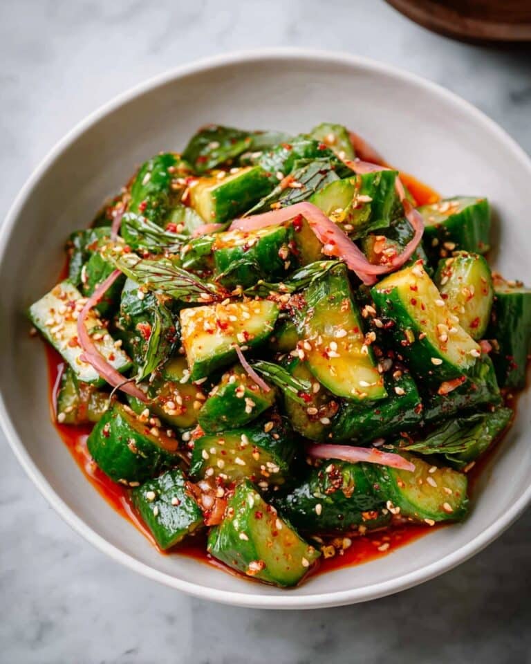 Spicy Korean Cucumber Salad Recipe