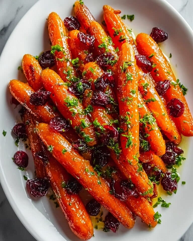 Maple Roasted Carrots with Cranberries Recipe