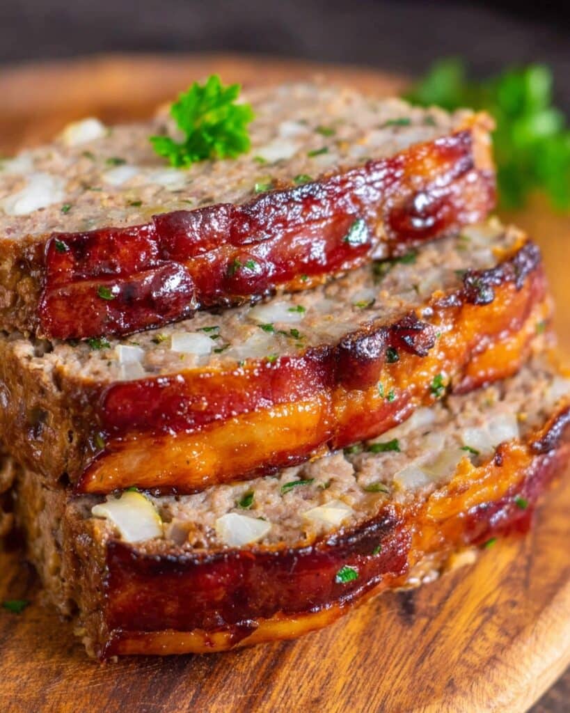 Easy Bacon Wrapped Meatloaf Recipe