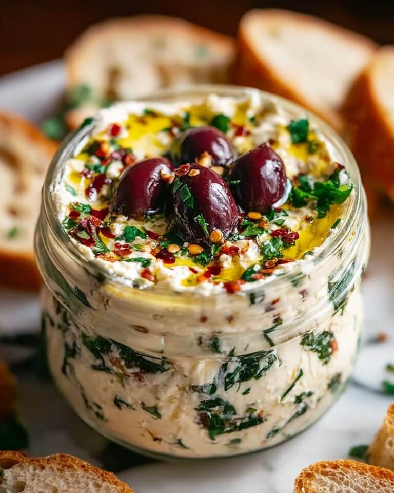 Cream Cheese & Feta Olive Spread Recipe