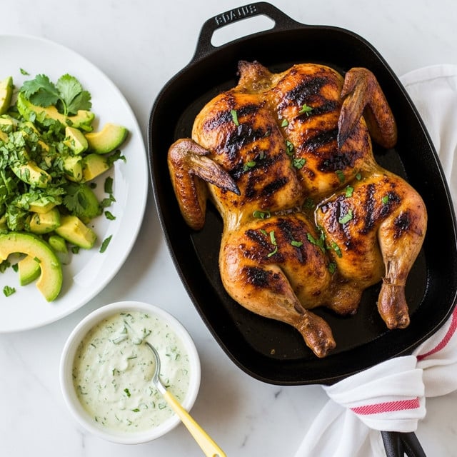 Peruvian-Style Roast Chicken with Tangy Green Sauce Recipe